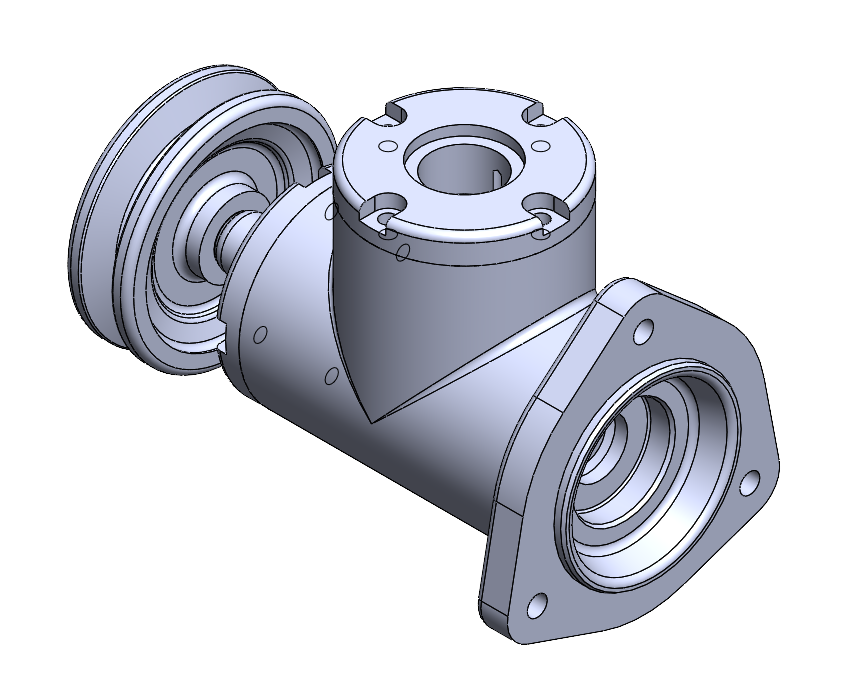 솔리드웍스 과외 수강생이 설계한 기계 전산응용기계제도기능사 실기 편심구동장치 모델링