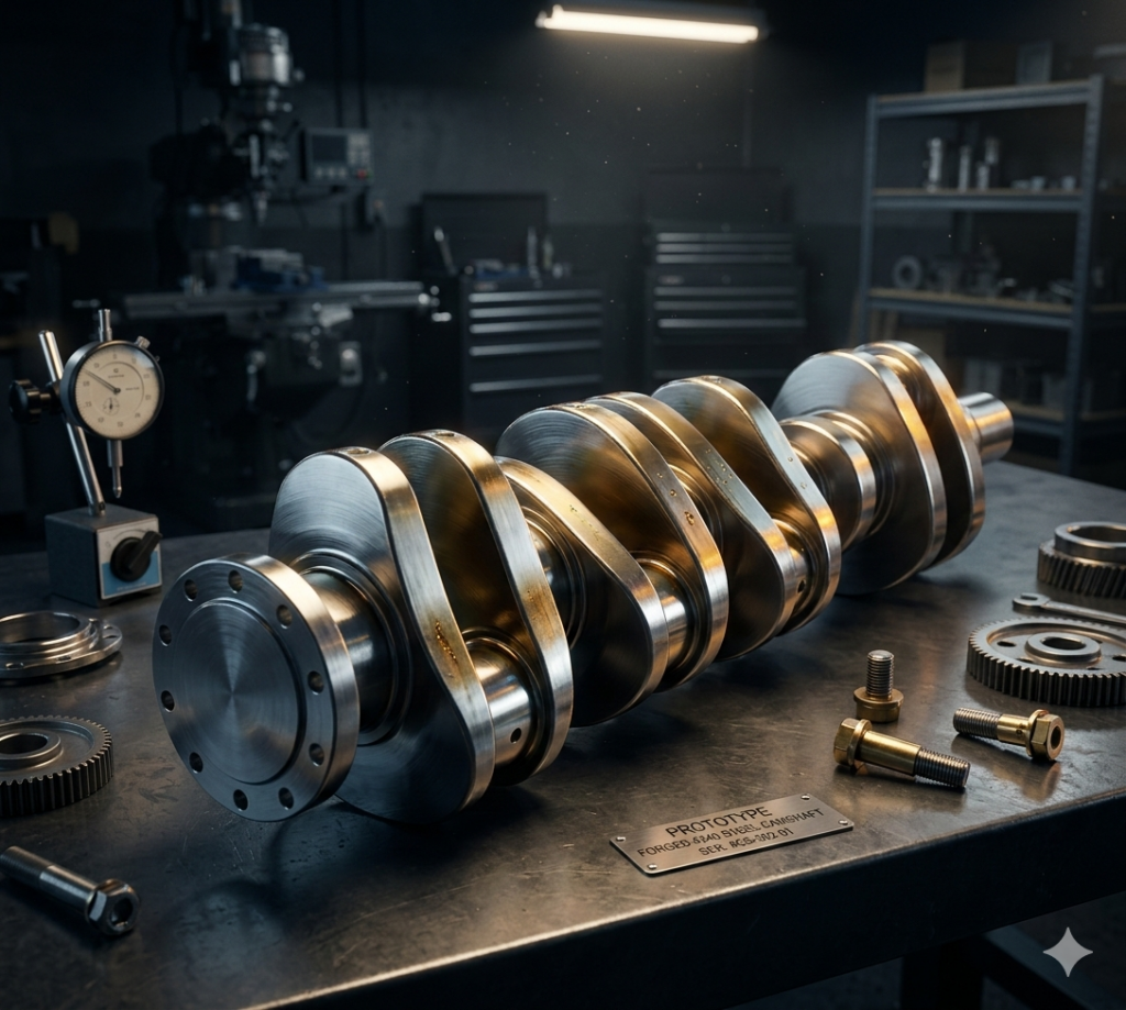 솔리드웍스 과외 수강생이 설계한 기계 CAMSHAFT 캠축 3D 모델링