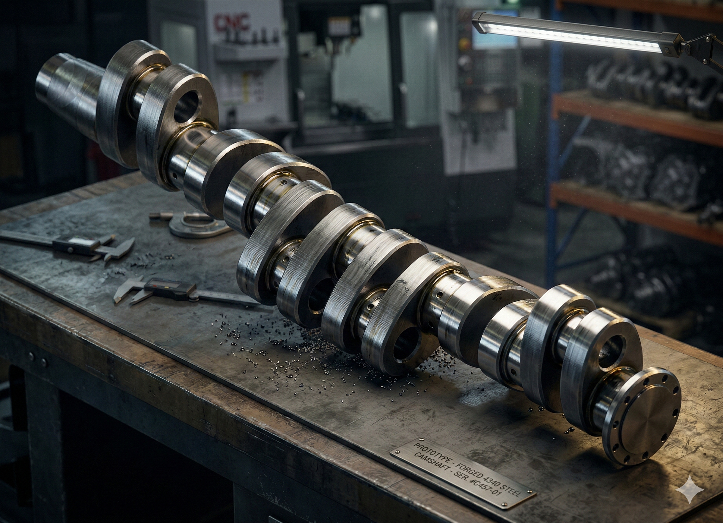 솔리드웍스 과외 수강생이 설계한 기계 CAMSHAFT 캠축 3D 모델링